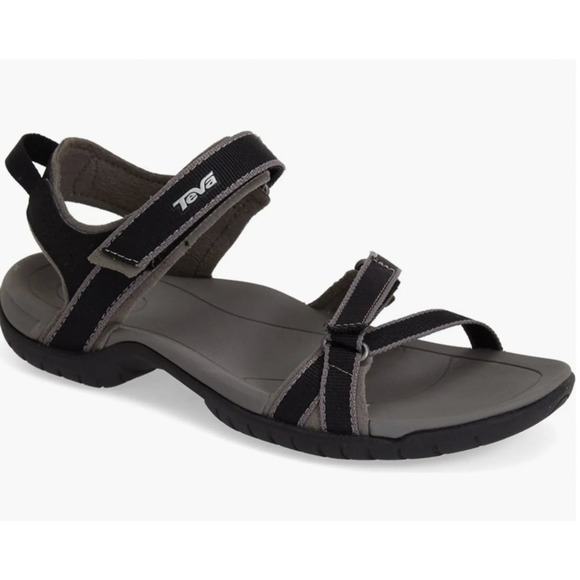 Teva Women's Black Verra Sport Slide Sandals Rubber Sole Open Toe Size 9 - Picture 7 of 7